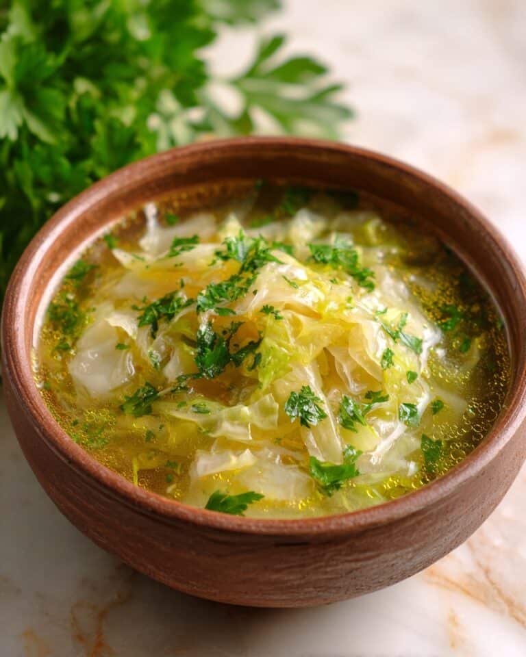 Hearty Cabbage Soup with Ground Beef and Stewed Tomatoes Recipe