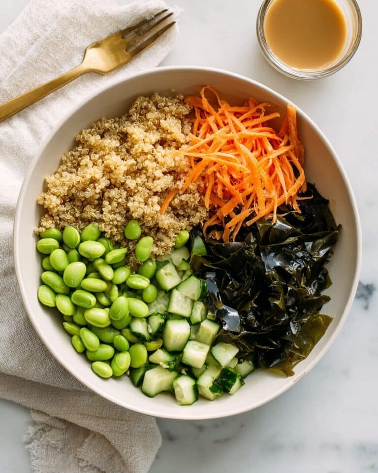 Crunchy Asian Edamame Salad with Peanut Dressing Recipe