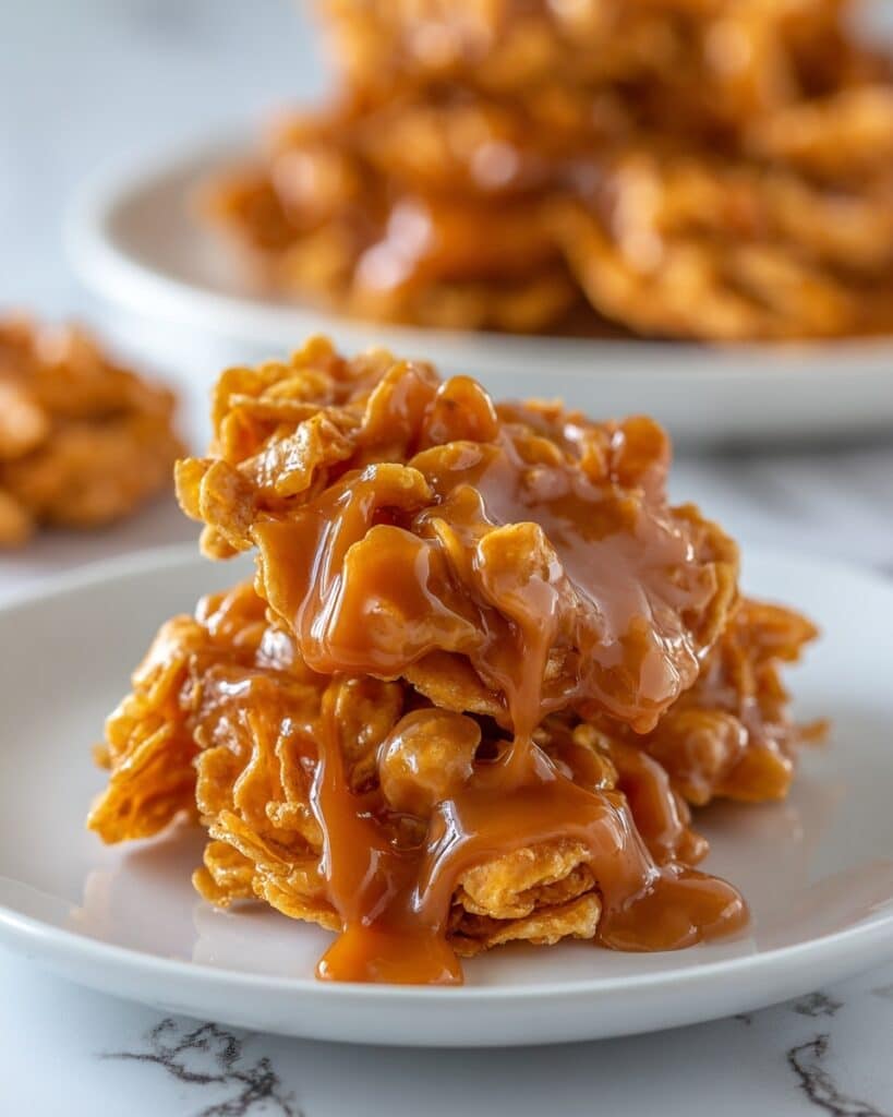 Cornflake Peanut Butter Cookies (No Bake) Recipe