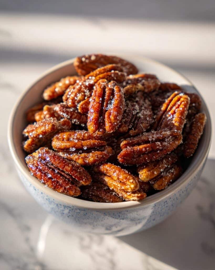 Stovetop Maple Candied Pecans Recipe