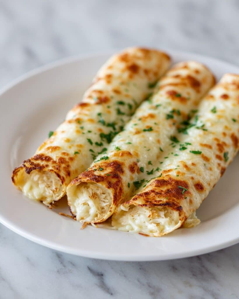 Cheesy Chicken Enchiladas with Homemade Red Sauce Recipe