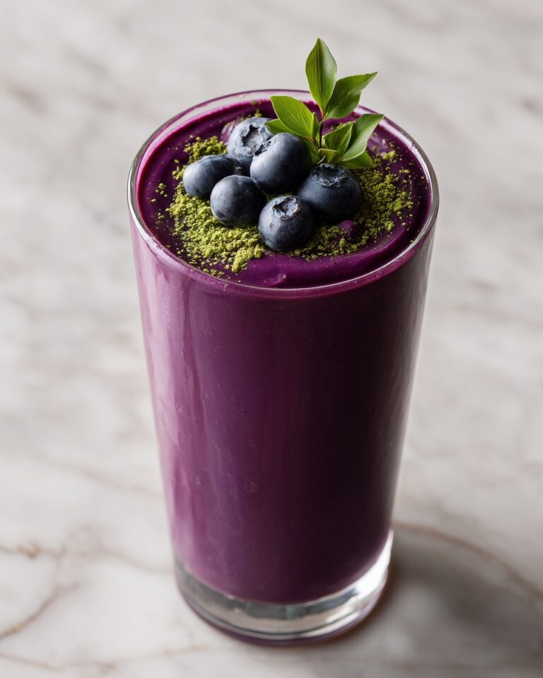 Wild Blueberry Vanilla Matcha Smoothie Recipe