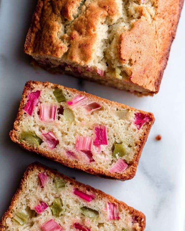 Rhubarb Bread with Orange Zest and Cinnamon Sugar Recipe