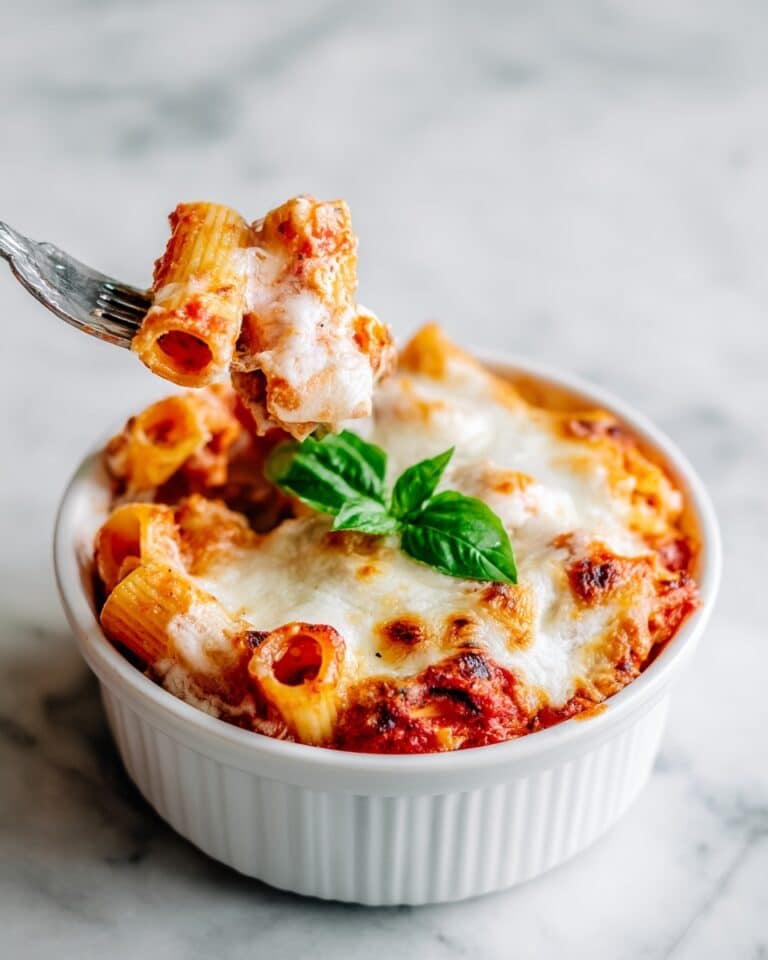 Three Cheese Baked Ziti Recipe