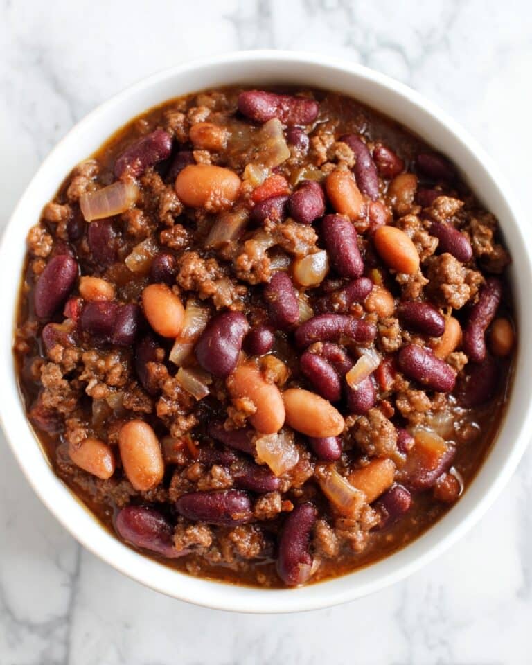 Slow Cooker Steakhouse Cowboy Baked Beans Recipe