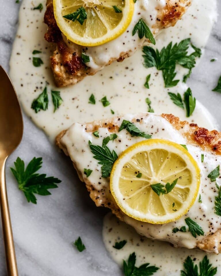 Lemon Garlic Chicken in Creamy Sauce Recipe