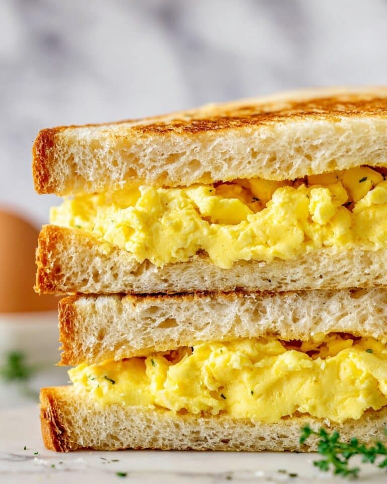 Scrambled Egg Grilled Cheese Sandwich Recipe