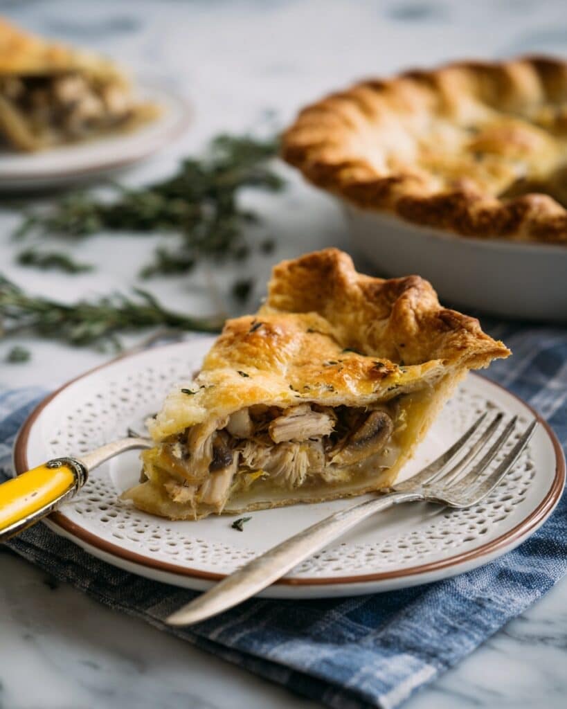 Savory Chicken and Mushroom Puff Pastry Delight Recipe