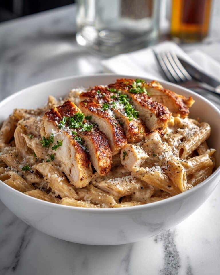 Creamy Garlic Chicken Pasta Recipe