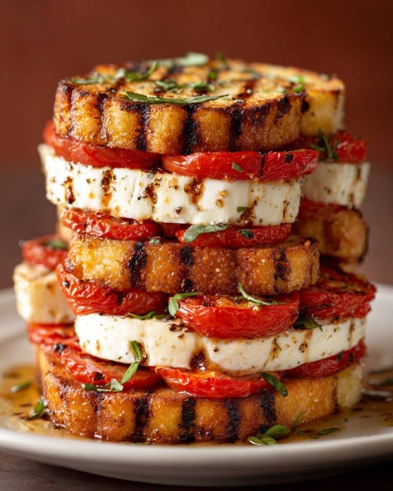 Grilled Vegetable and Halloumi Stack Recipe