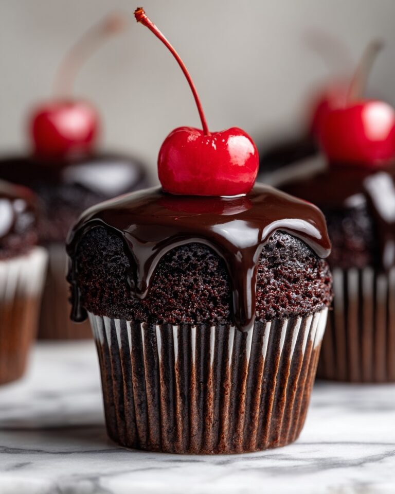 Gooey Chocolate Cherry Muffins Recipe