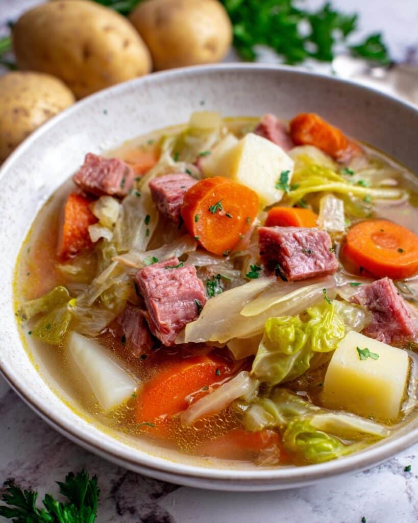 Corned Beef and Cabbage Soup Recipe