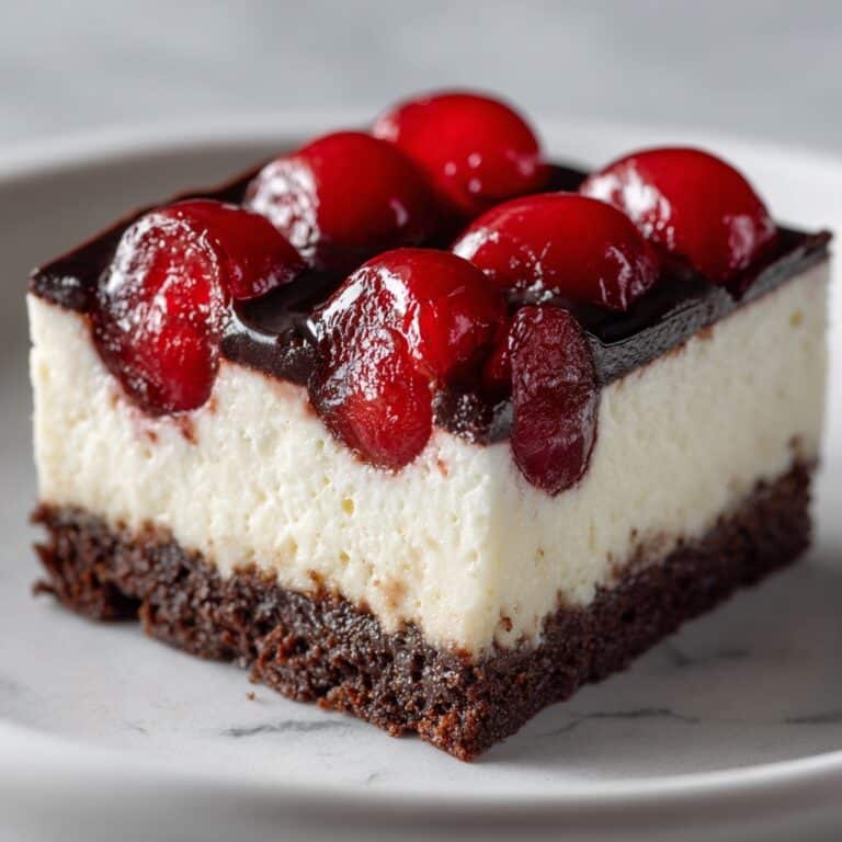 Irresistible Cherry Chocolate Brownie Cheesecake Bars Recipe
