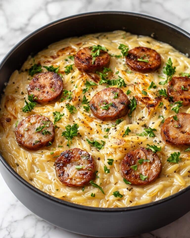 Creamy Chicken Sausage Orzo: A Delicious One-Pot Recipe for Easy Weeknight Dinners Recipe