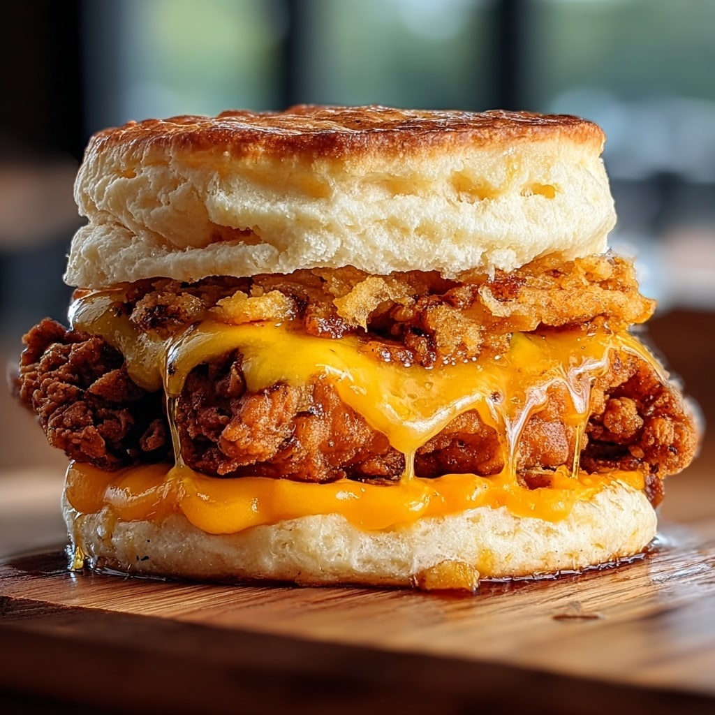 Buttermilk Biscuit Fried Chicken Sandwich Recipe - Recipe Image