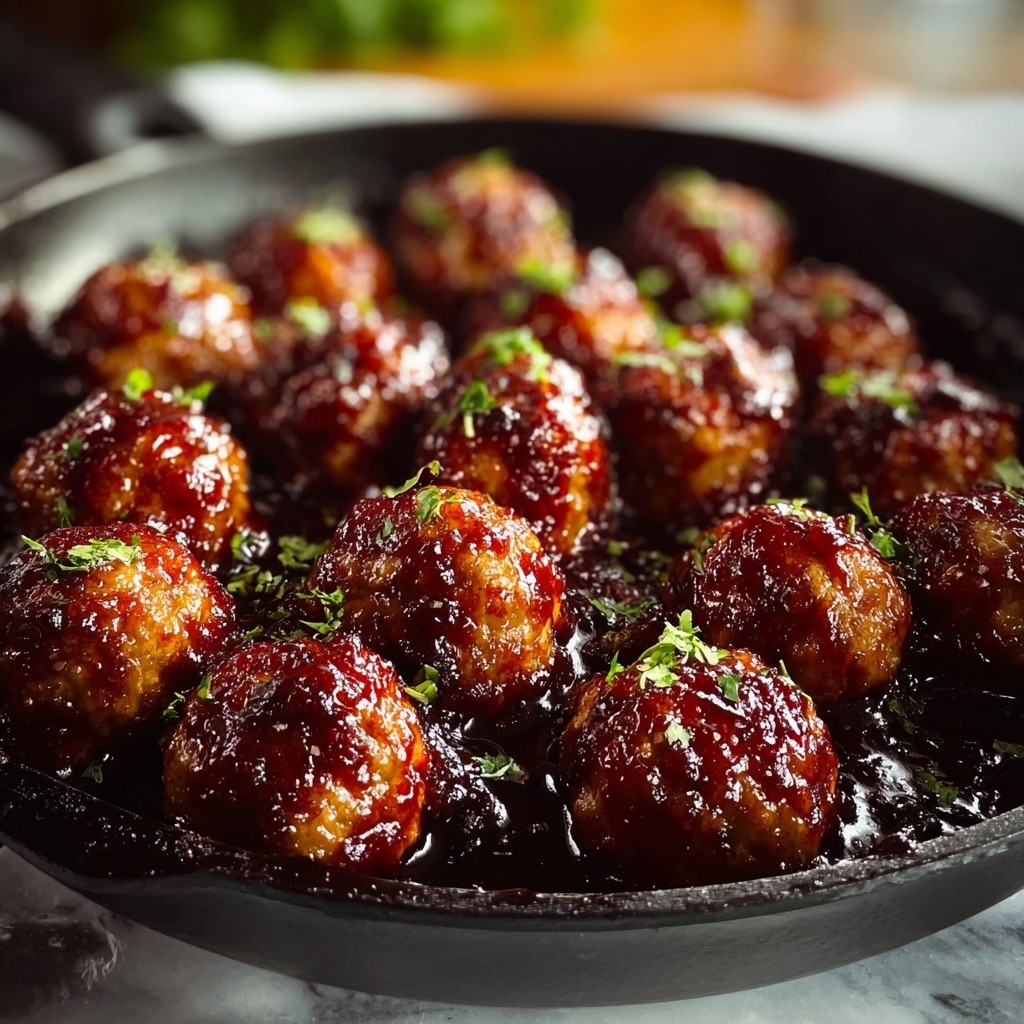Spicy Honey Garlic Chicken Meatballs Recipe - Recipe Image