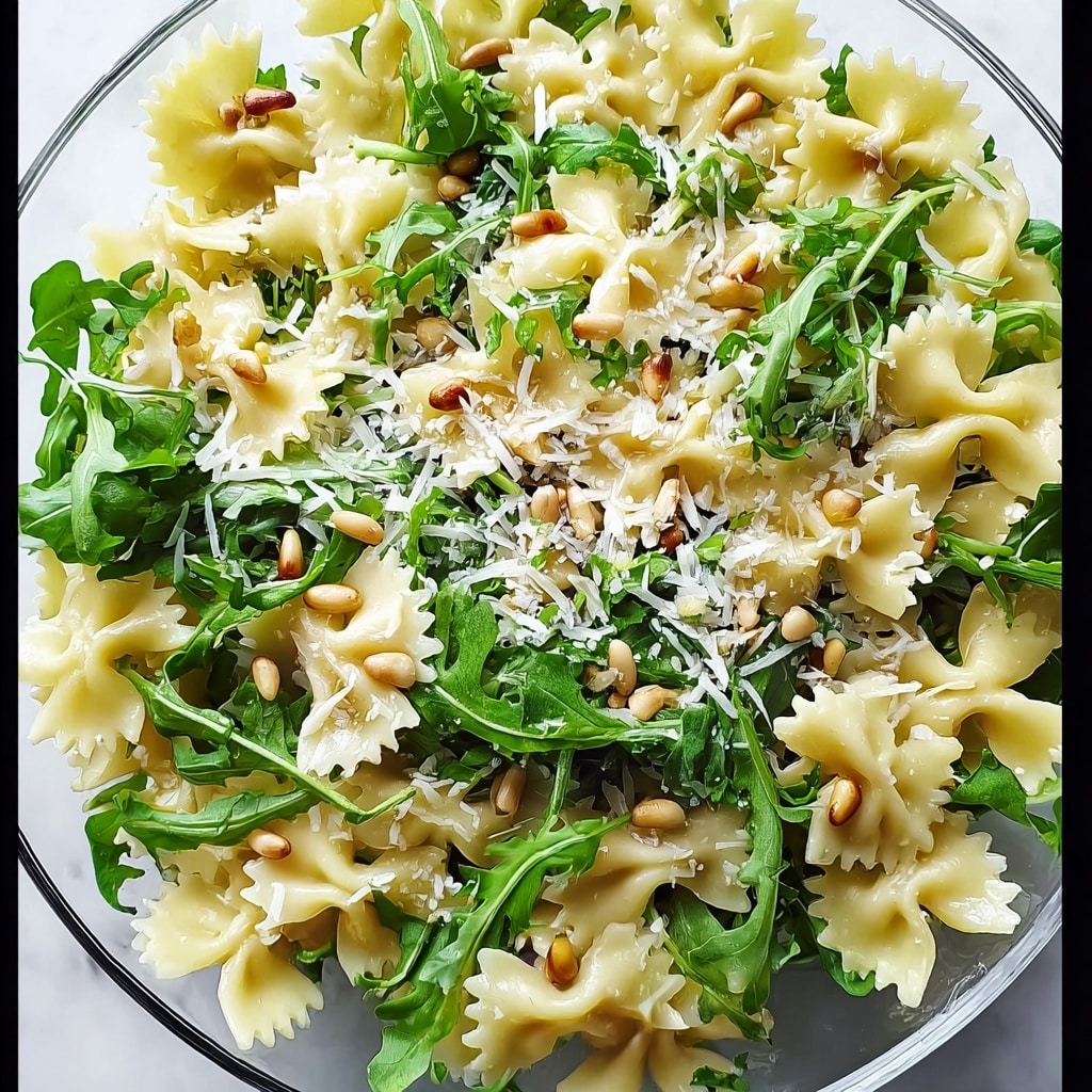 Lemon Basil Parmesan Pasta Salad with White Balsamic Vinaigrette Recipe - Recipe Image