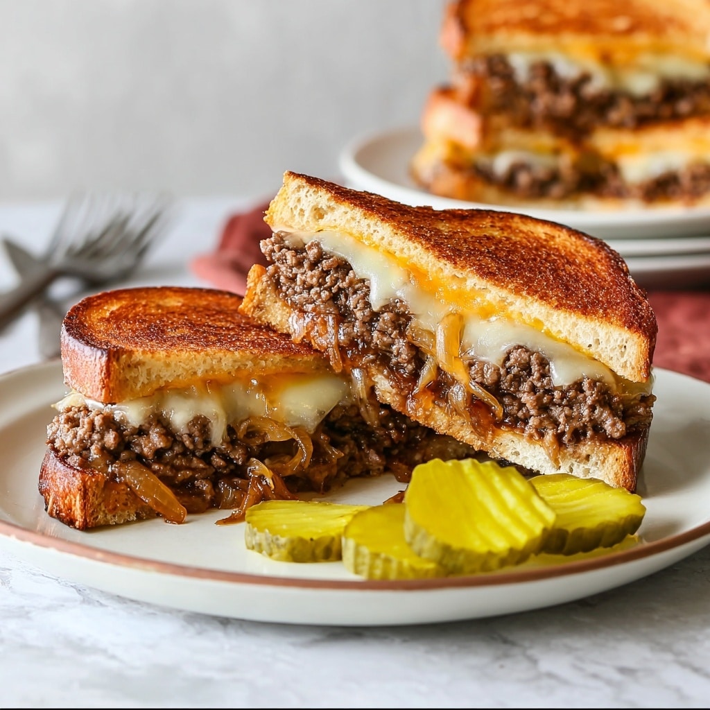 Patty Melt Toasties Recipe - Recipe Image