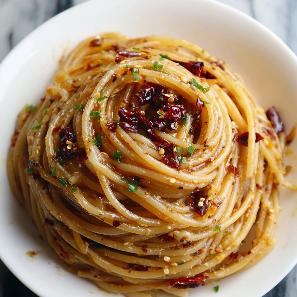 Caramelized Onion Pasta with Chili Oil Recipe - Recipe Image