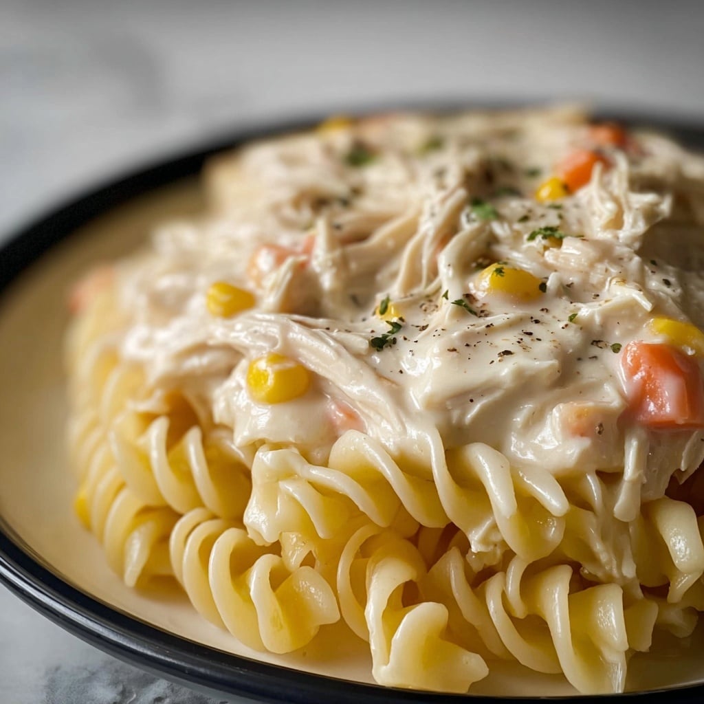 Creamy Ranch Chicken & Noodles Recipe - Recipe Image