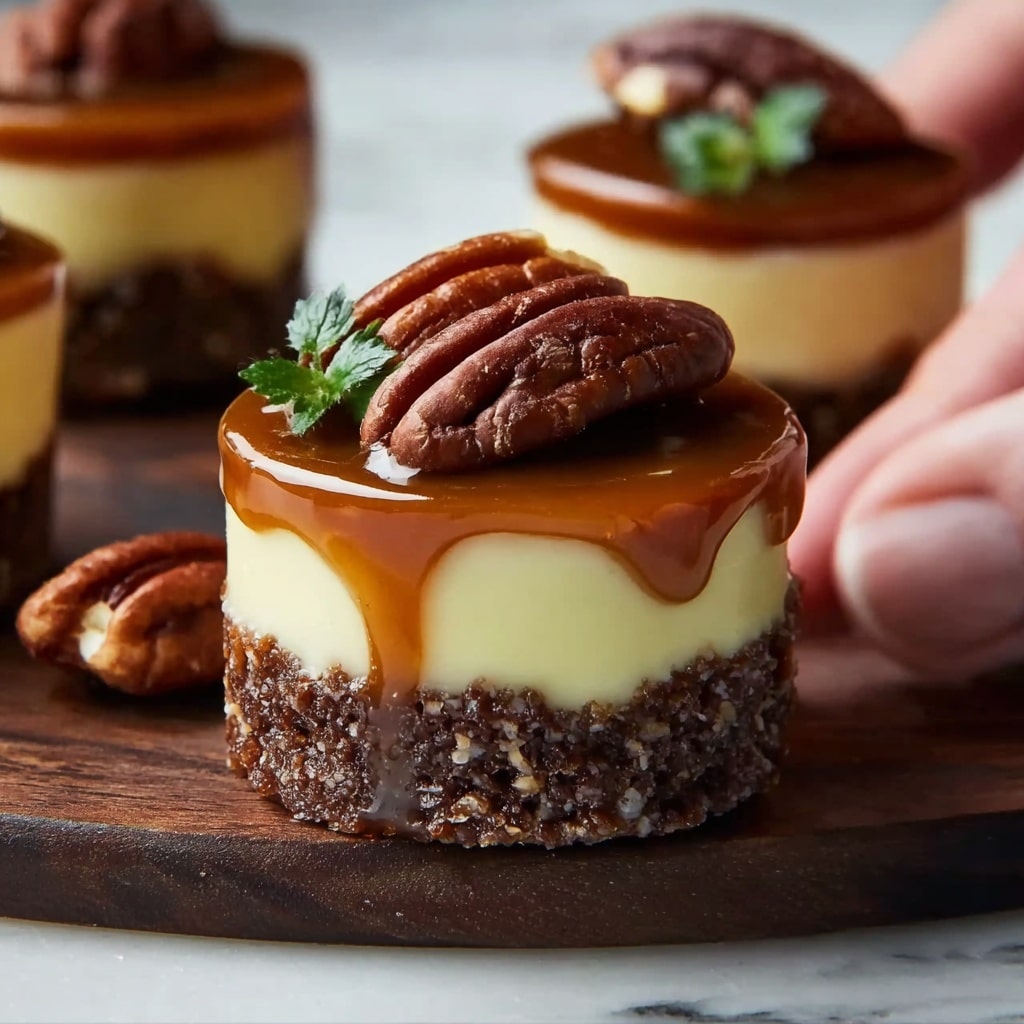 Mini Turtle Cheesecakes Recipe - Recipe Image