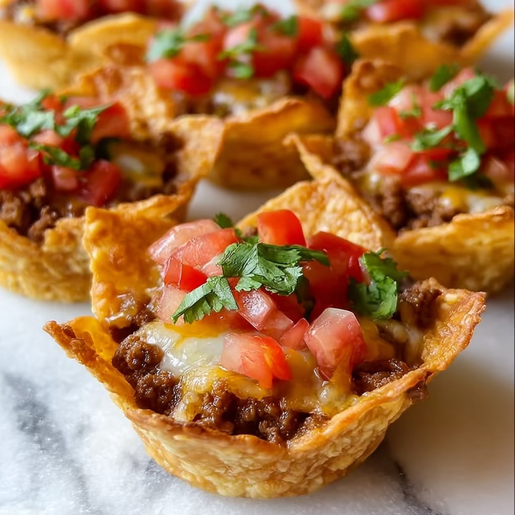 Crunchy Taco Cups Recipe - Recipe Image
