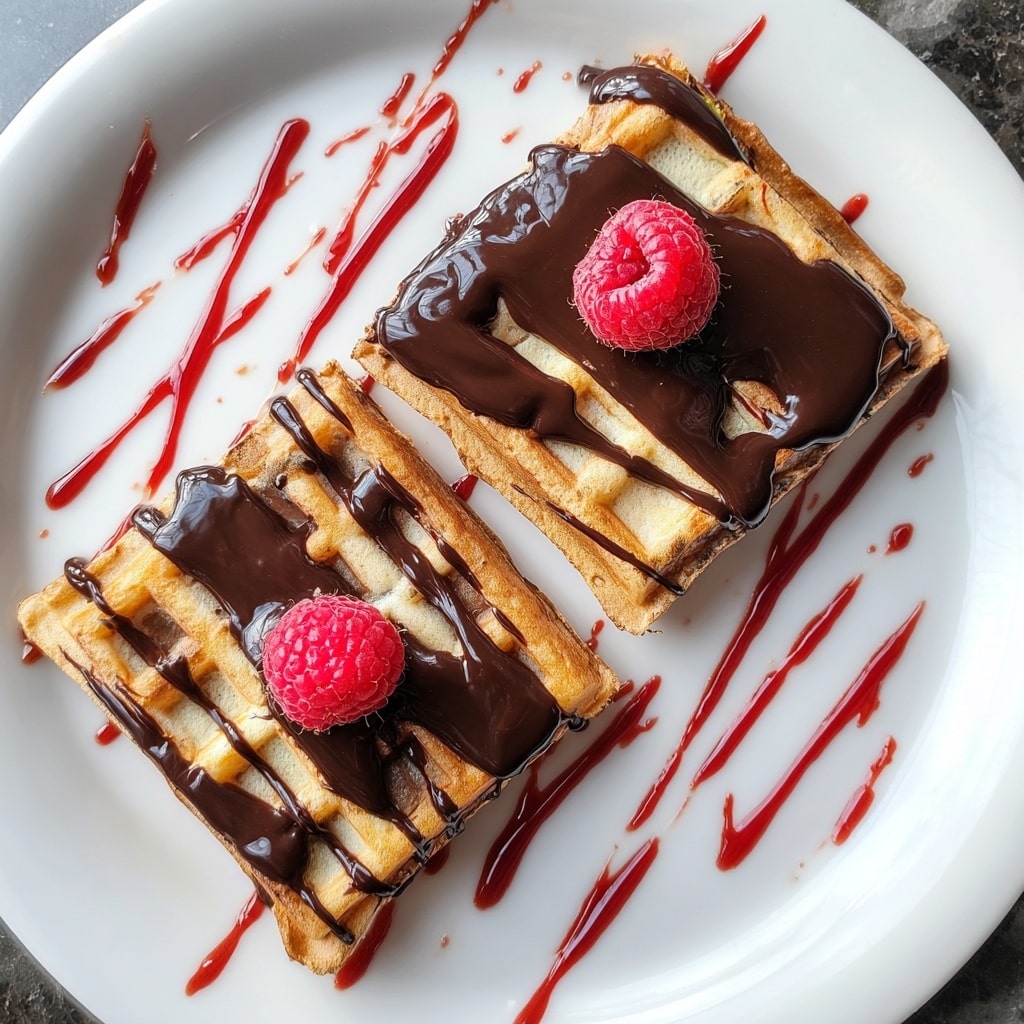 Chocolate Fudge Pop Tarts with Raspberry Glaze Recipe - Recipe Image