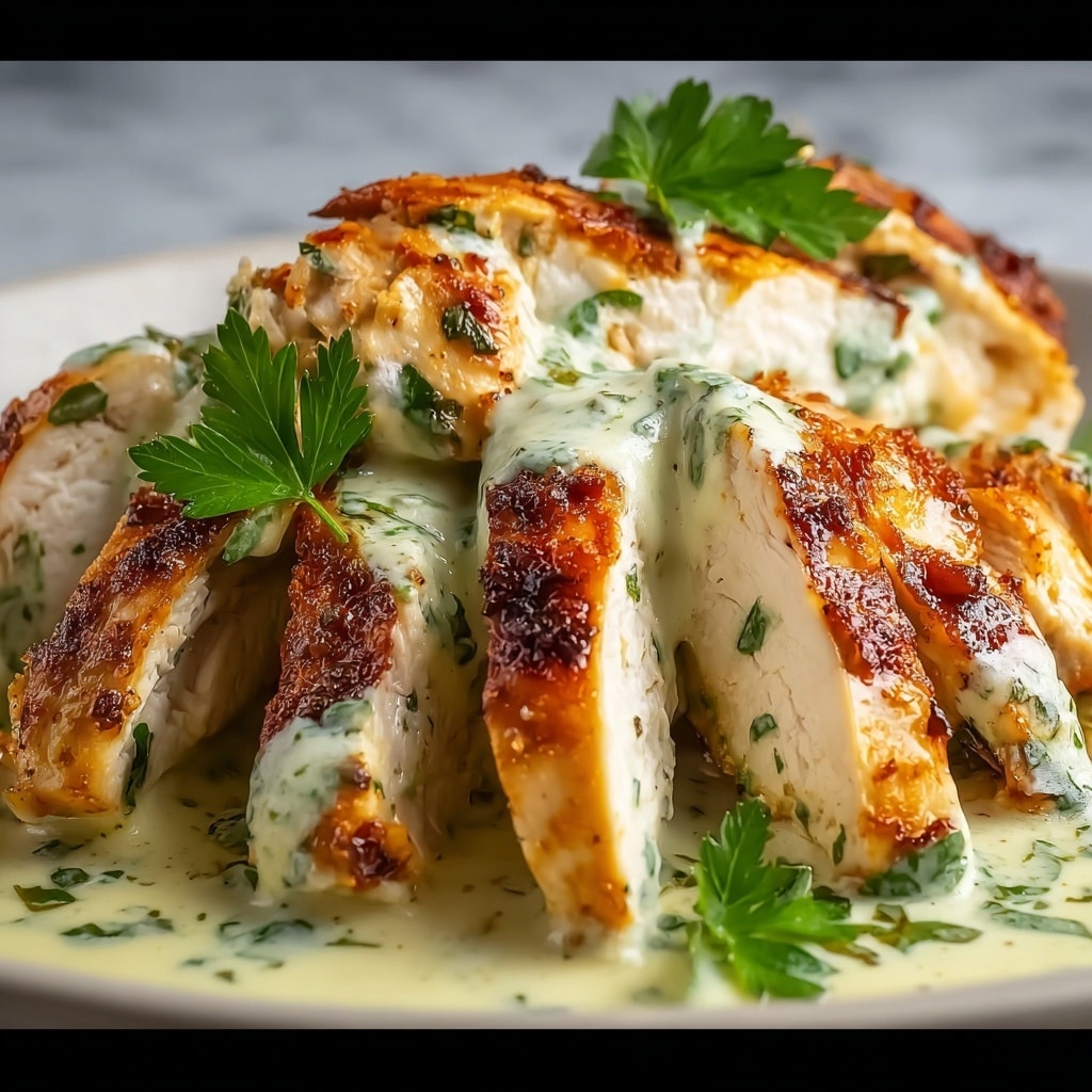 Savory Chicken Wraps with Garlic Cream Sauce Recipe - Recipe Image