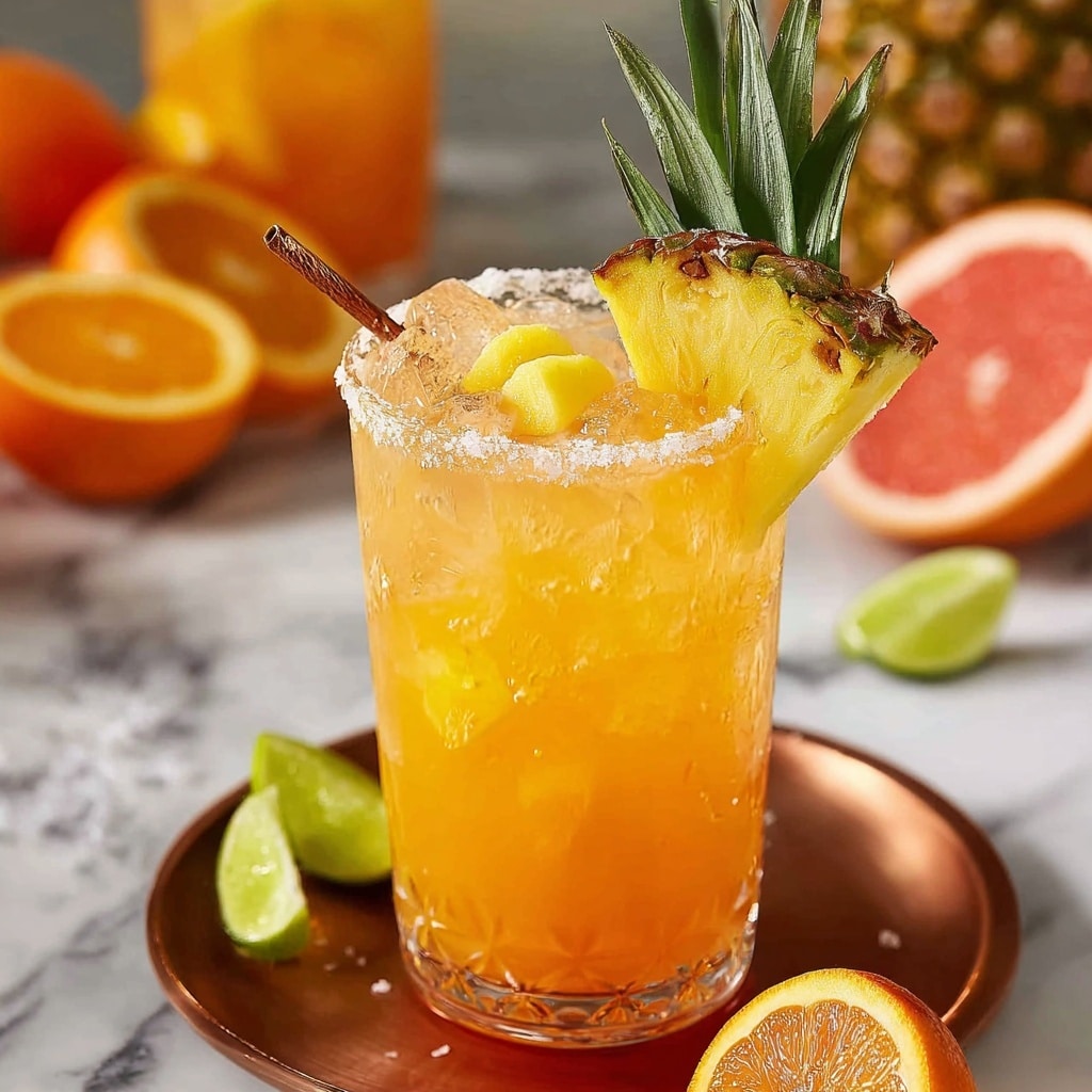 Pineapple Mango Rum Punch Recipe - Recipe Image