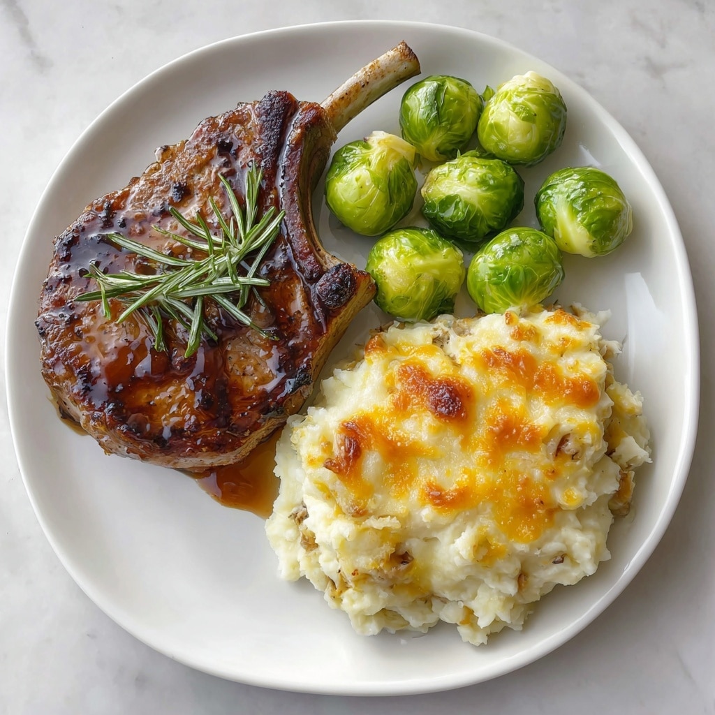Rosemary Lamb Chops with Mashed Potatoes Recipe - Recipe Image