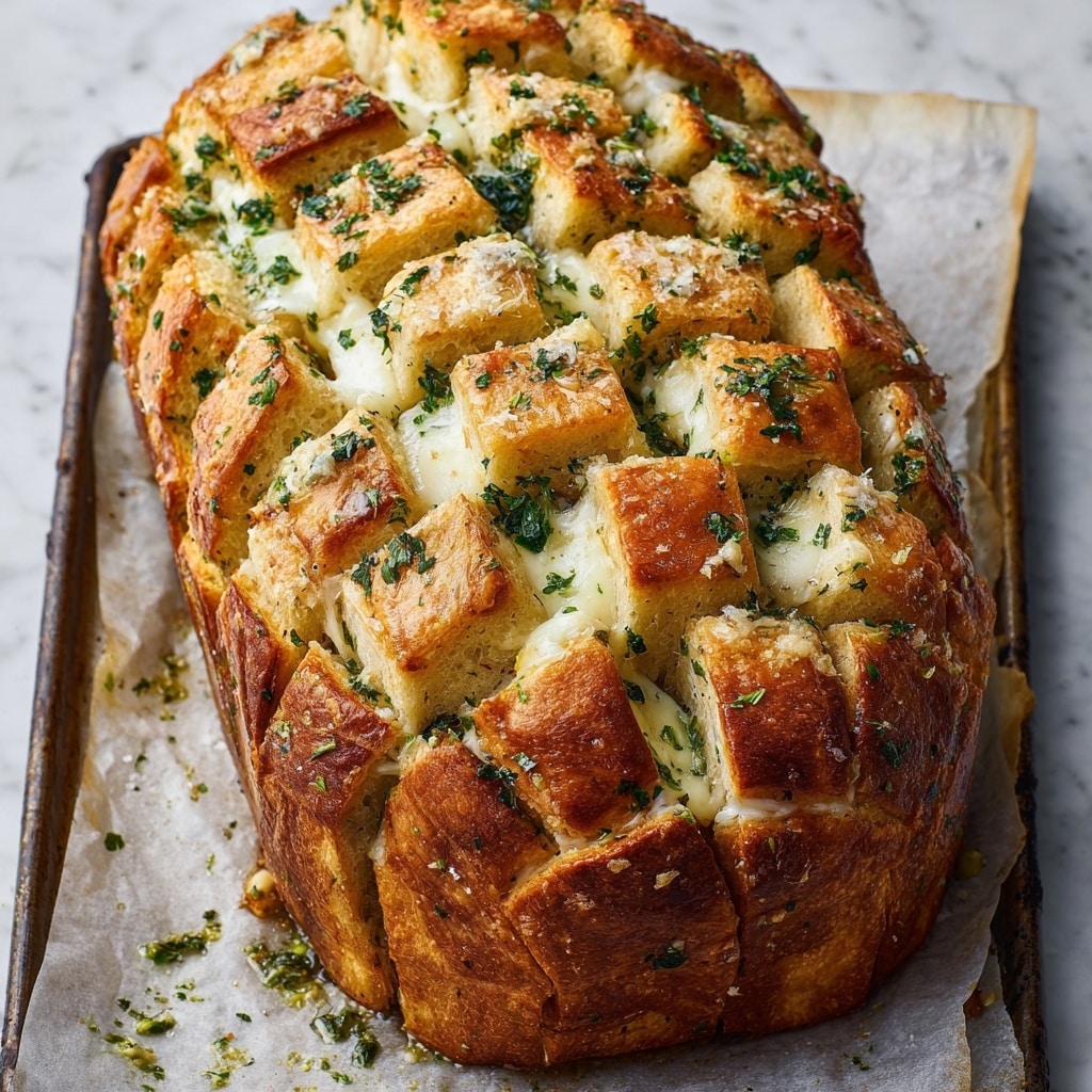 Pull Apart Garlic Herb Cheese Bread Recipe - Recipe Image