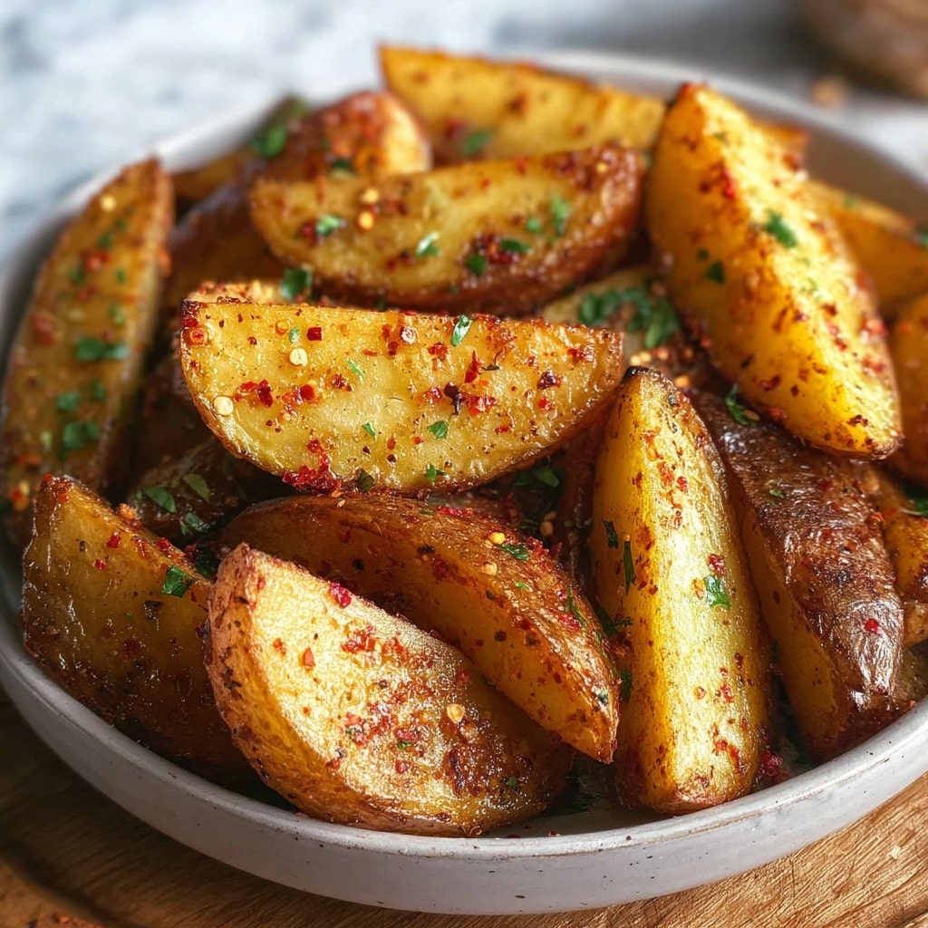Crispy Roasted Potato Wedges Recipe - Recipe Image