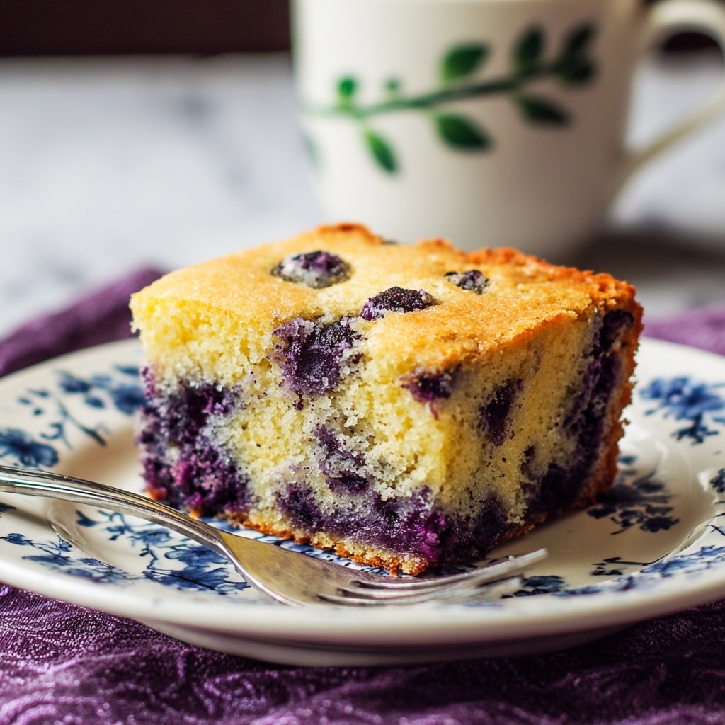 Buttermilk Blueberry Breakfast Cake Recipe - Recipe Image