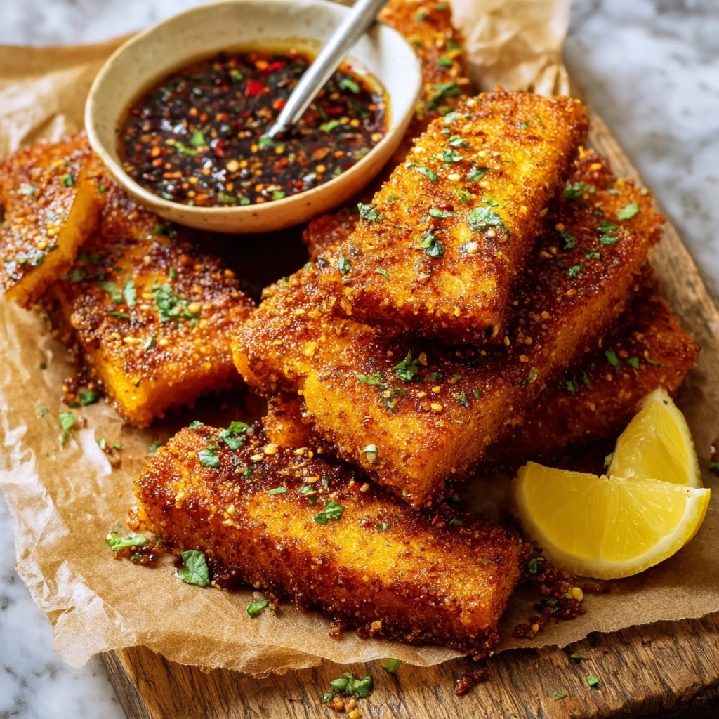 Crispy Hot Honey Salmon Tenders Recipe - Recipe Image