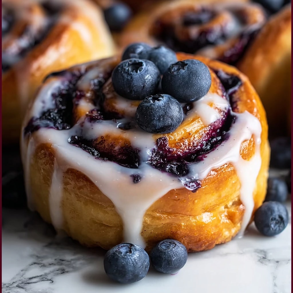 Homemade Blueberry Cinnamon Sweet Rolls Recipe - Recipe Image