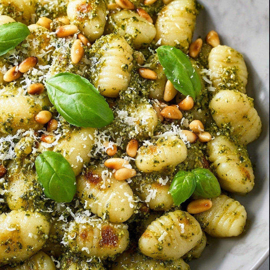 Creamy Chicken Pesto Gnocchi Recipe - Recipe Image