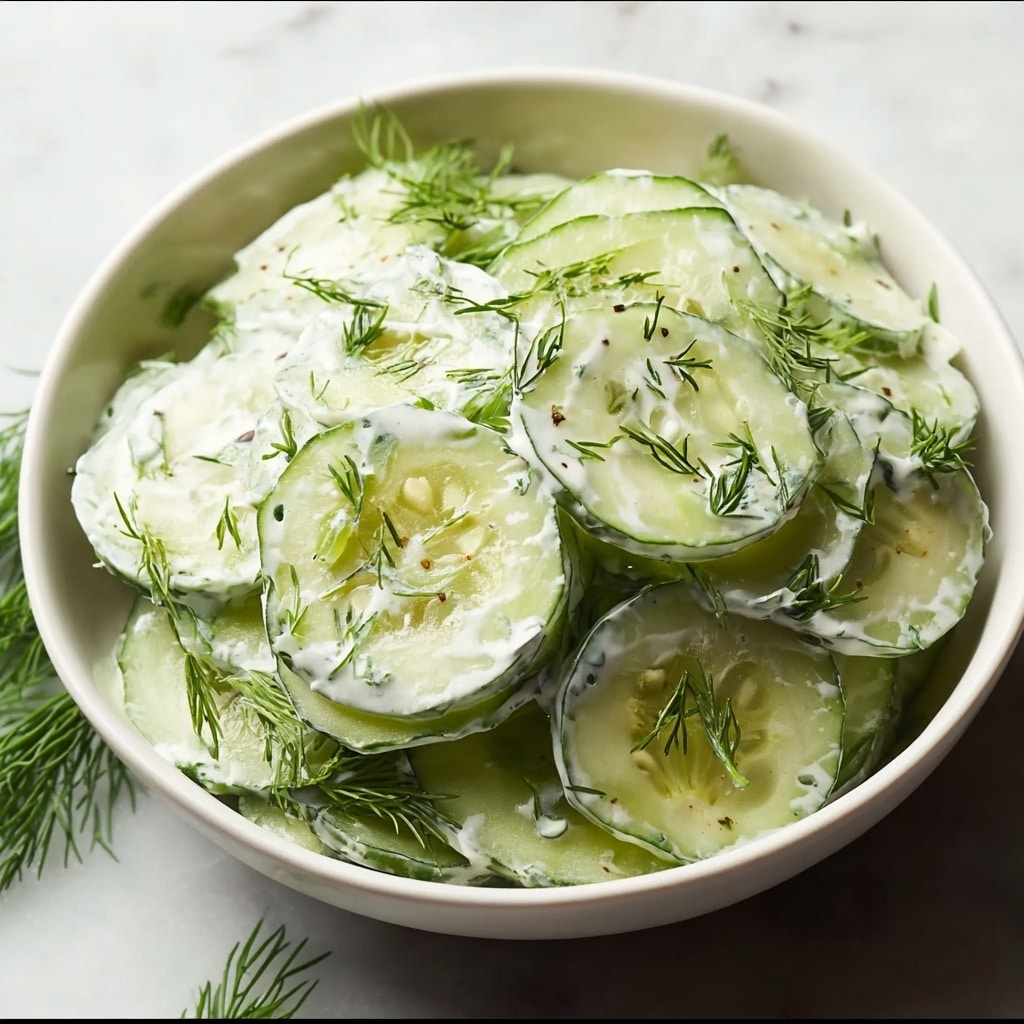 Creamy Cucumber Dill Salad Recipe - Recipe Image