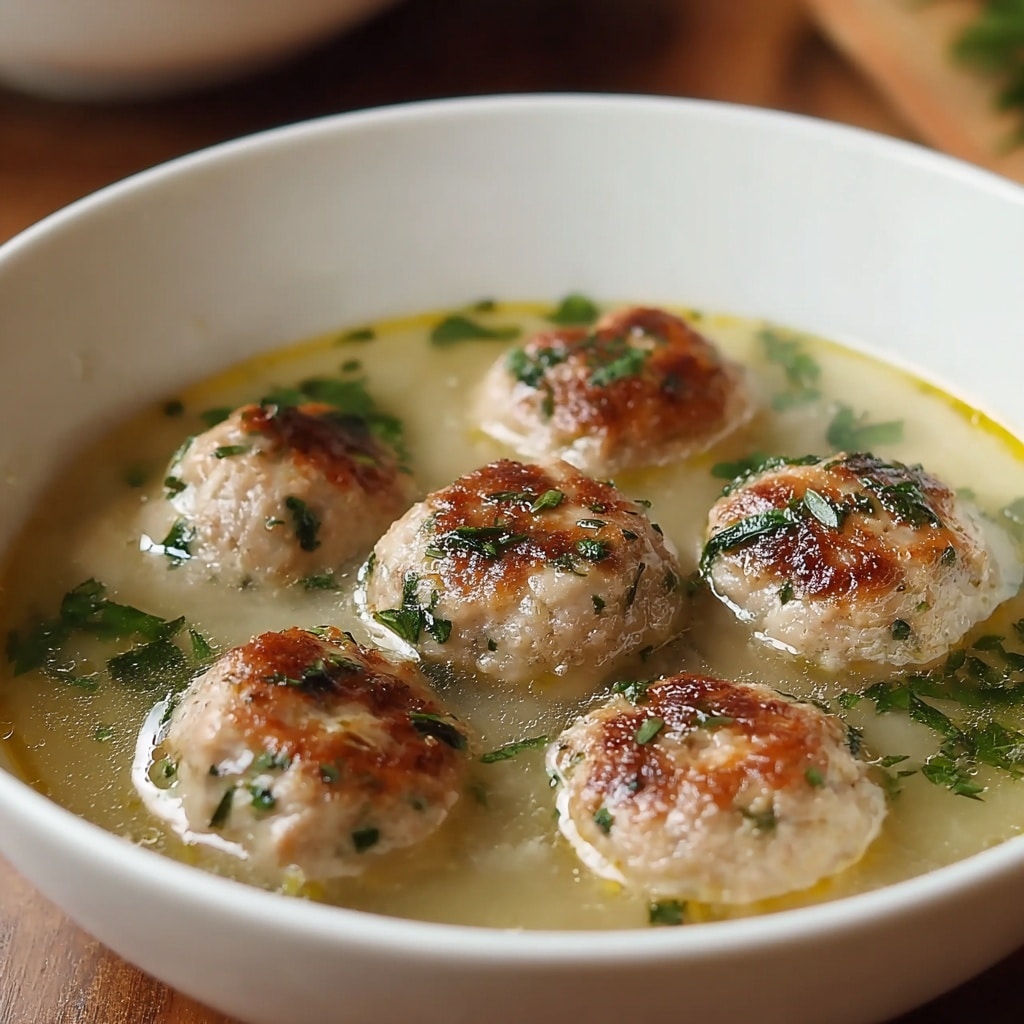 Mini Turkey Meatball Italian Wedding Soup Recipe - Recipe Image