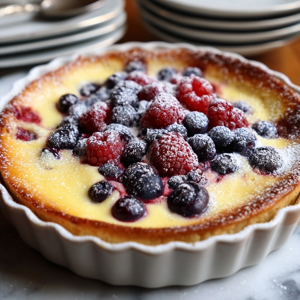 Cherry Clafoutis (French Baked Fruit Custard) Recipe - Recipe Image