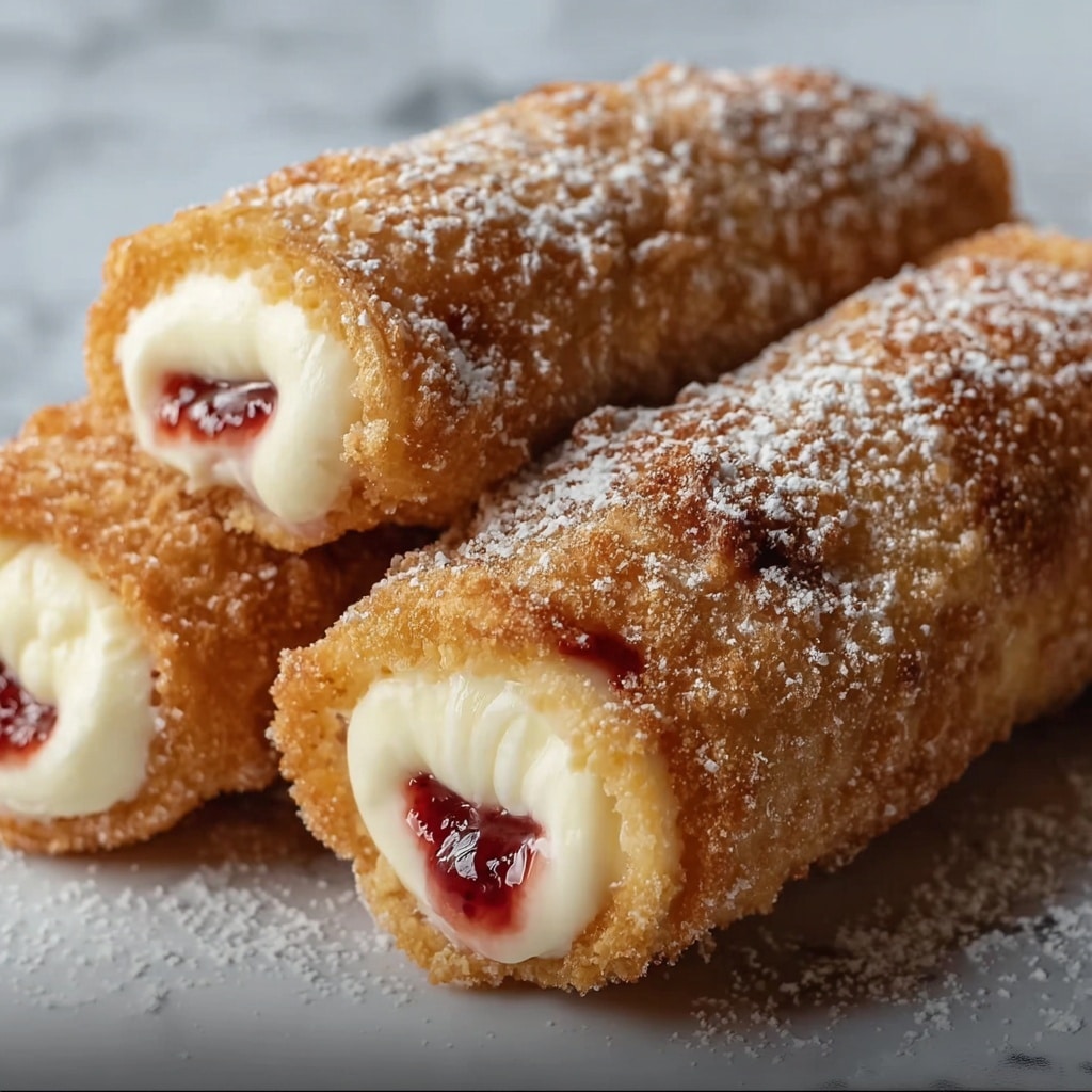 Fried Cheesecake Roll-Ups Recipe - Recipe Image