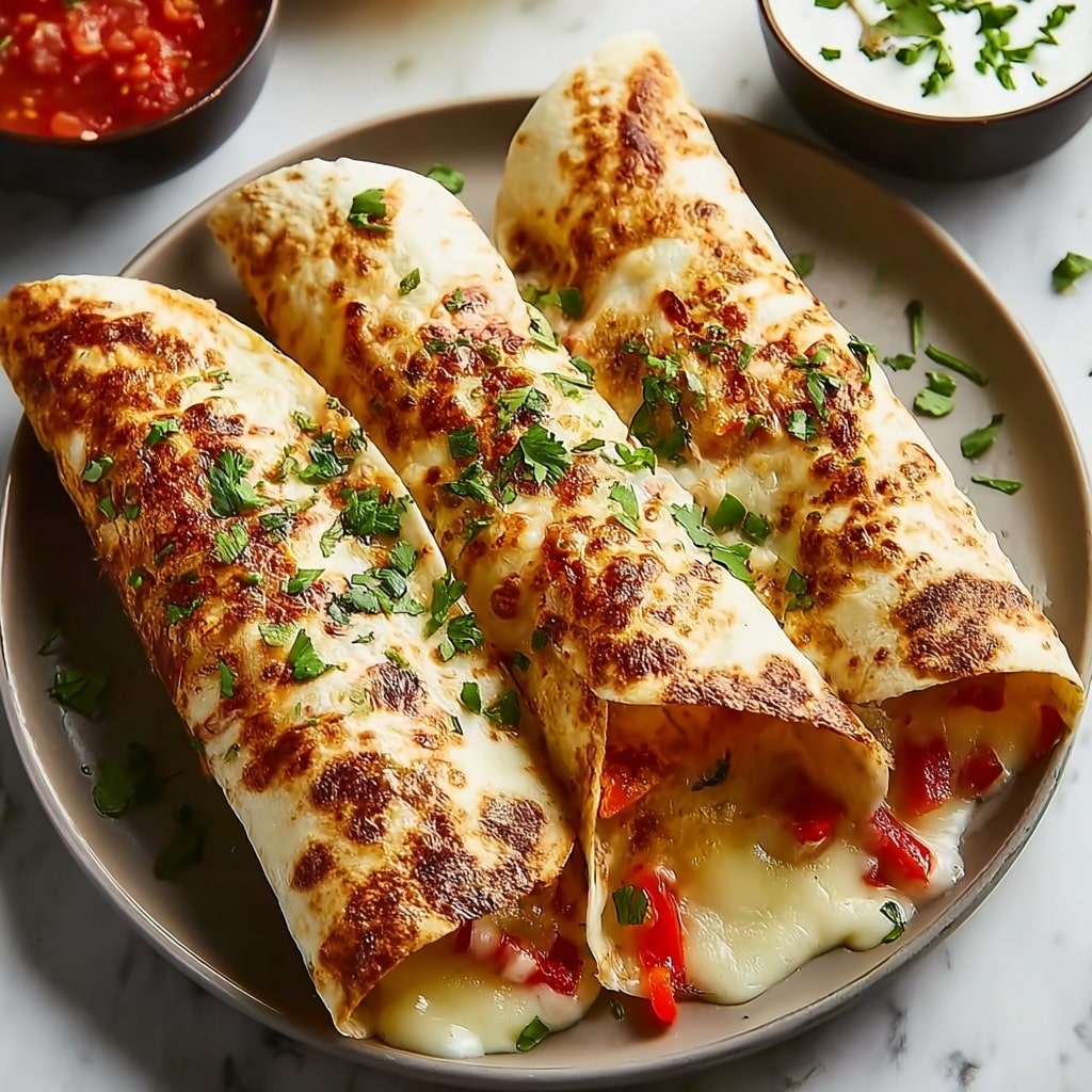 Baked Chicken Chimichangas: Easy and Delicious Recipe - Recipe Image