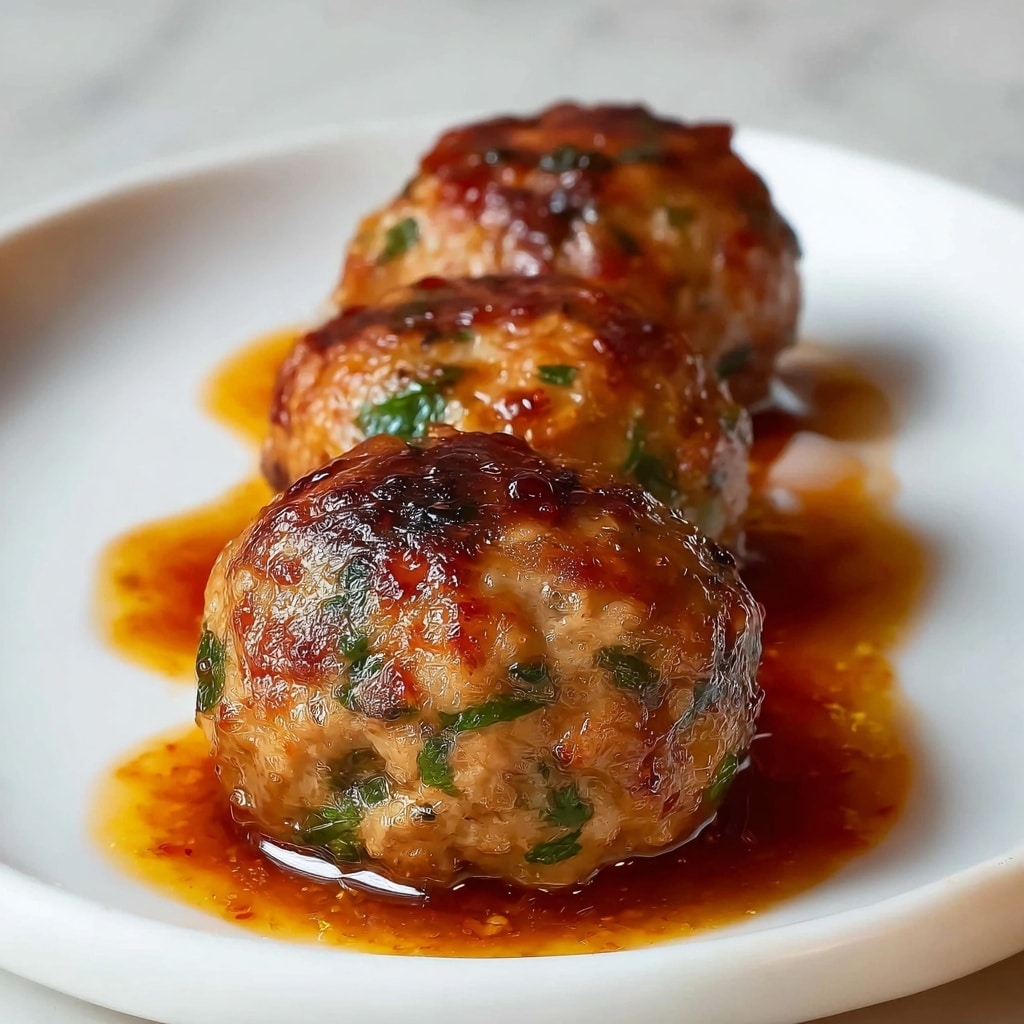 Honey Barbeque Chicken Meatballs Recipe - Recipe Image