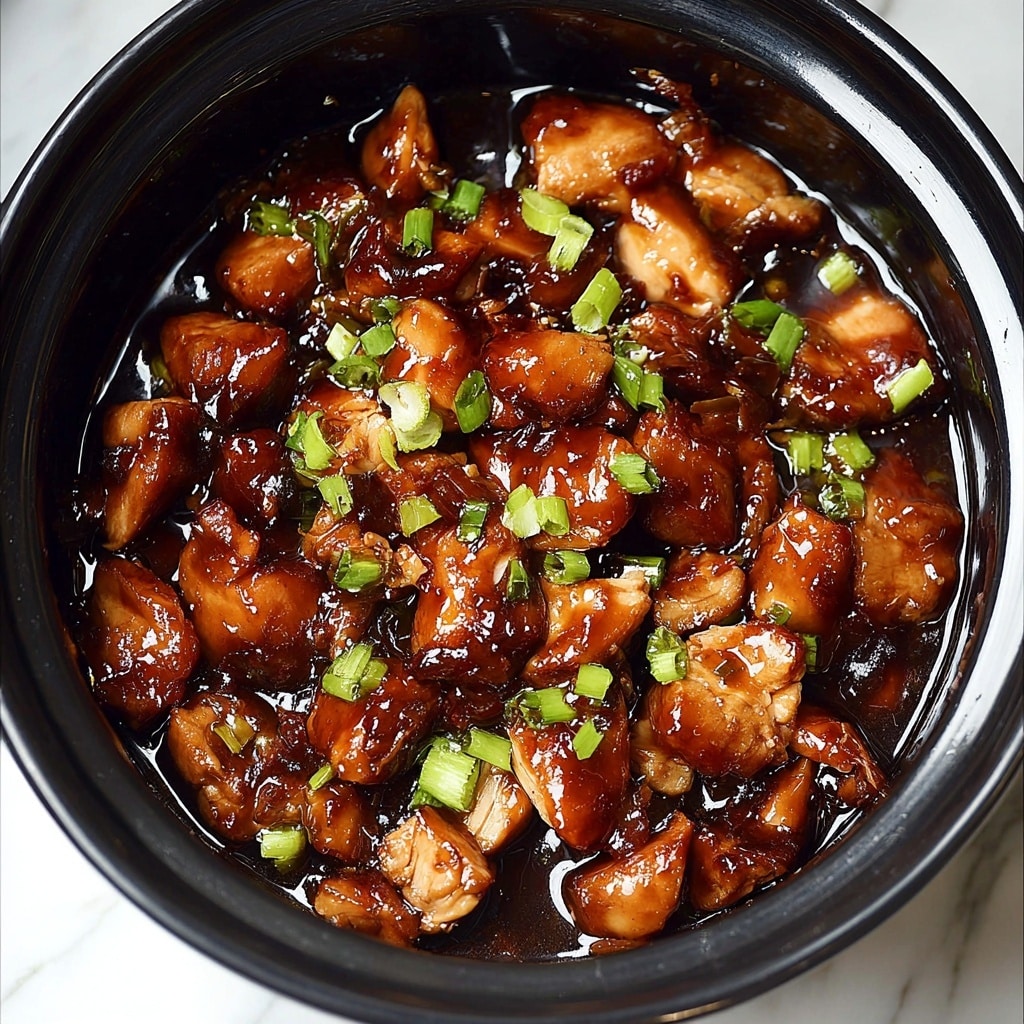 Slow Cooker Honey Garlic Chicken Recipe - Recipe Image