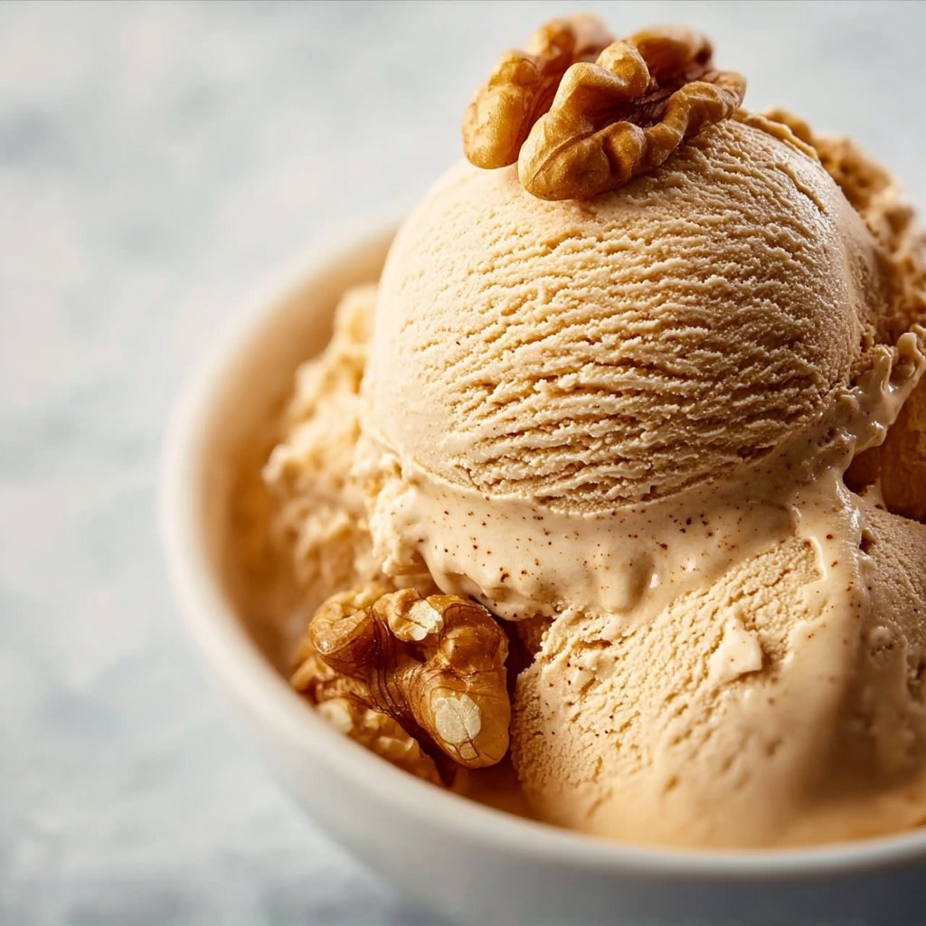Pumpkin Spice Ice Cream with Walnuts Recipe - Recipe Image