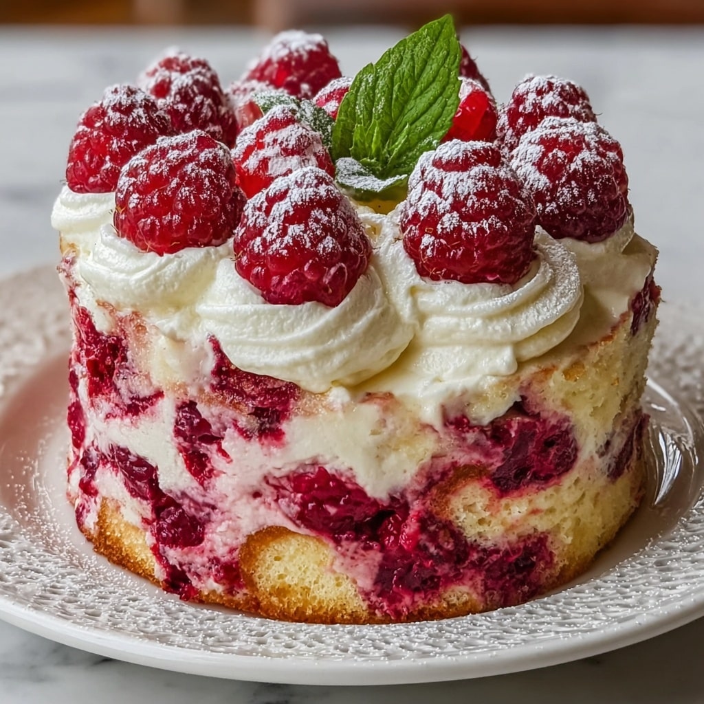 Irresistible Raspberry Ripple Ice Cream Cake Recipe - Recipe Image