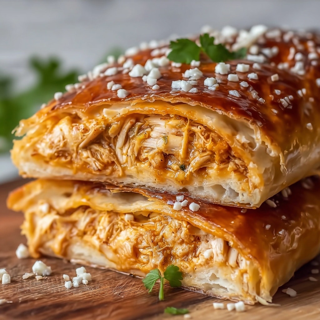 Cheesy Buffalo Chicken Strombolis Recipe - Recipe Image