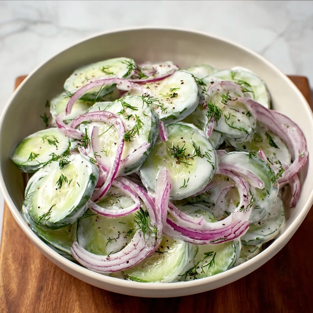 Creamy Cucumber Salad Recipe - Recipe Image
