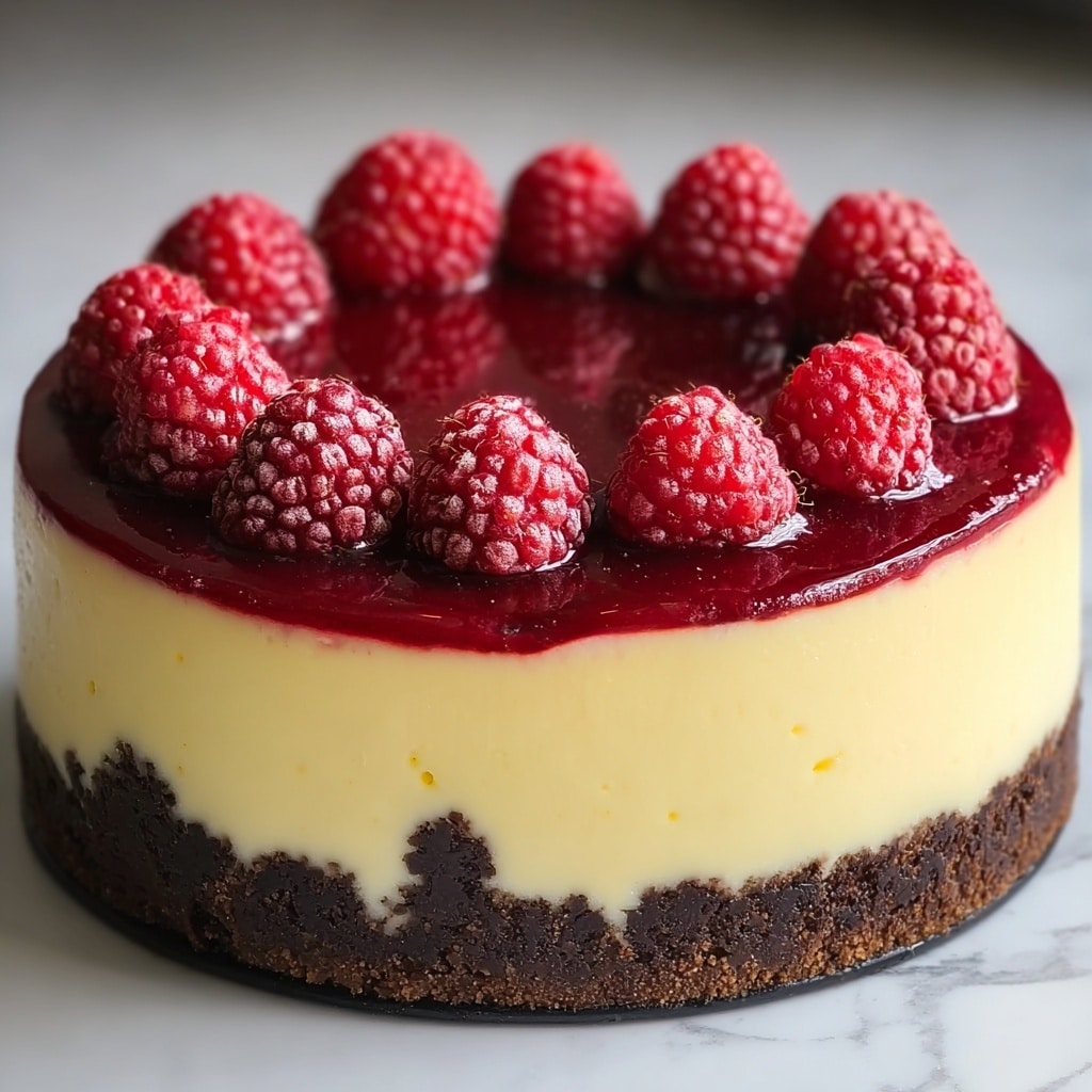 White Chocolate Raspberry Cheesecake Recipe - Recipe Image