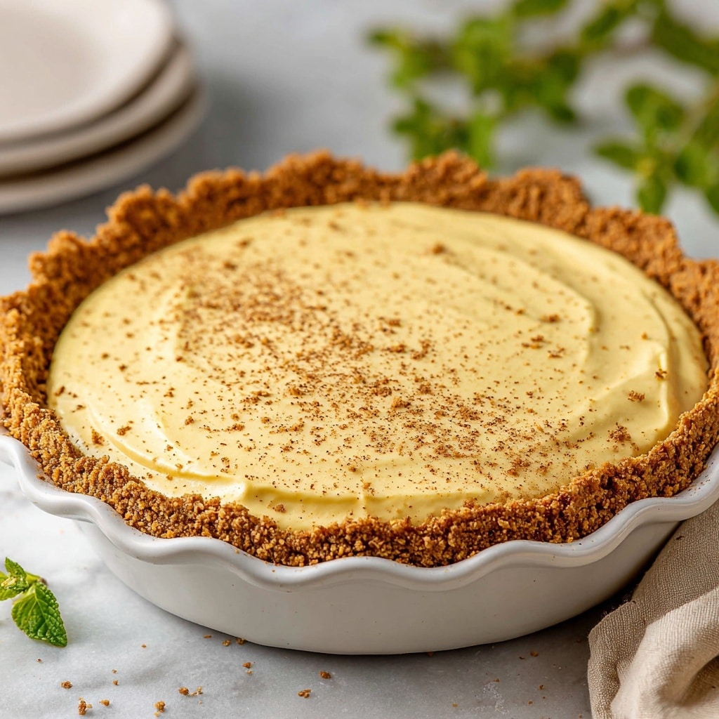 Christmas Eve Cinnamon-Vanilla Creamy Custard Pie Recipe - Recipe Image
