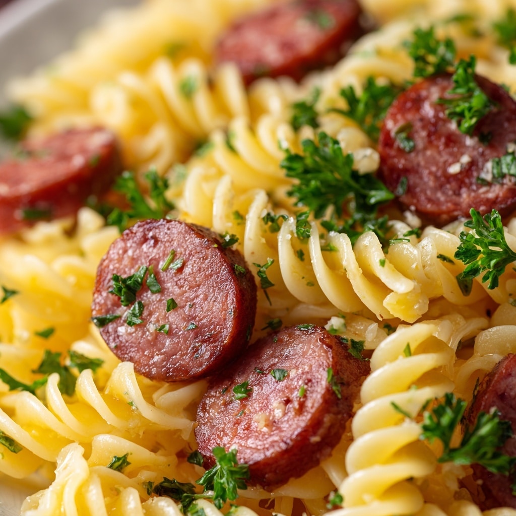 One Pot Kielbasa Pasta Recipe - Recipe Image